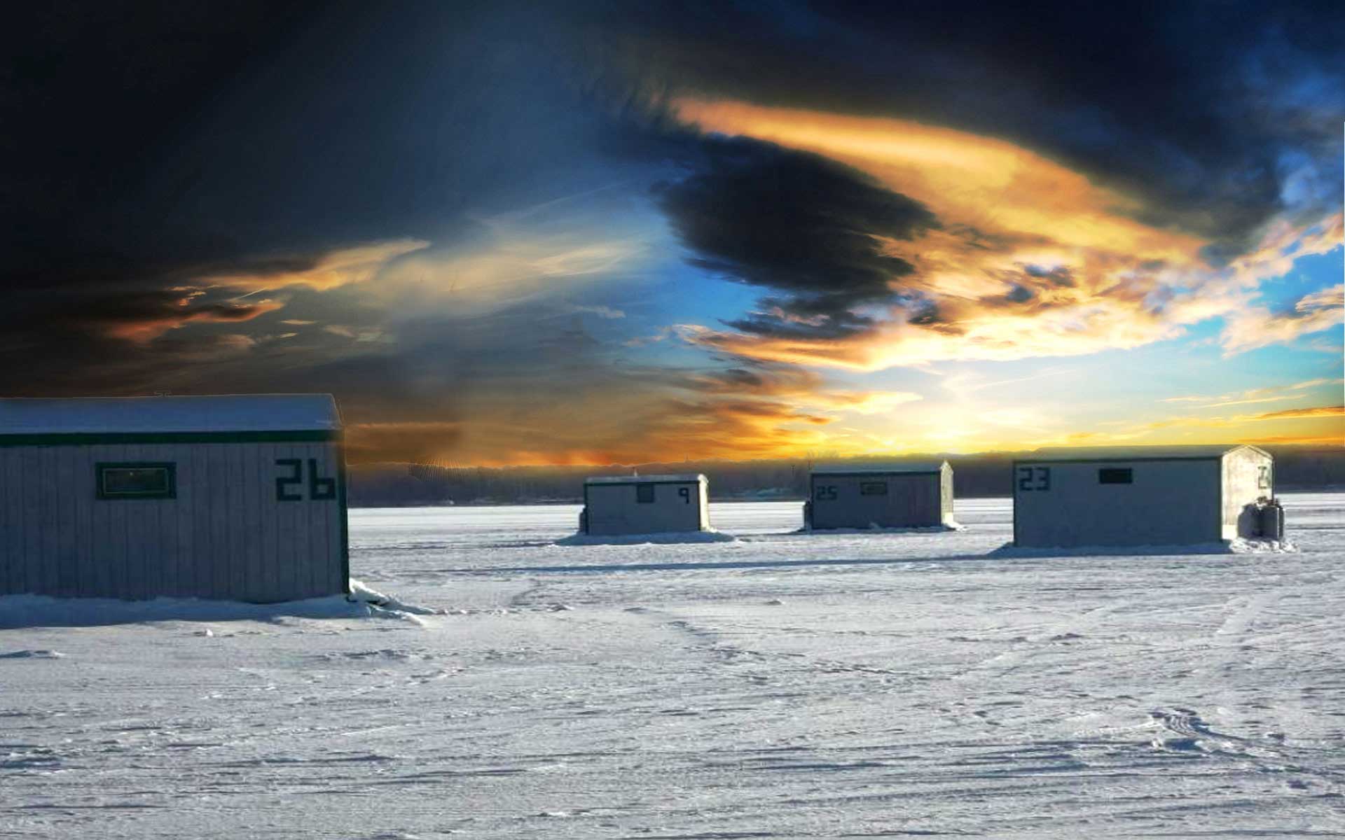 Ice Fishing - Twin Pines Resort Mille Lacs